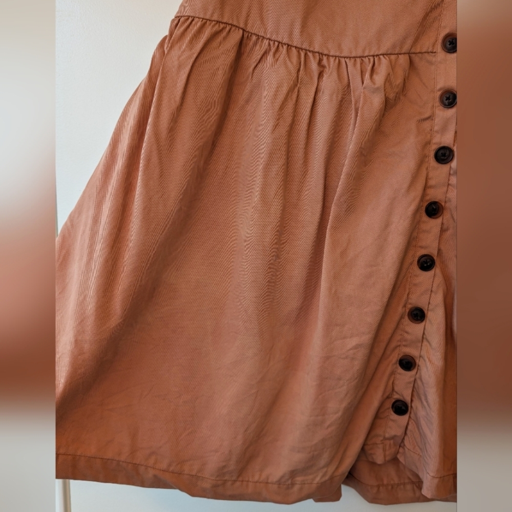 Urban Outfitters Dusty Rose Jumper/Overall Dress with Buttons - Picture 3 of 7